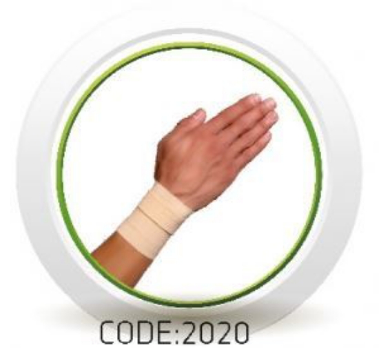 تصویر از مچ بند قابل تنظیم با کش دوبل سماطب کد 2020